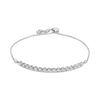 HALF ROUND TENNIS BOLO CLASP DIAMOND BRACELET