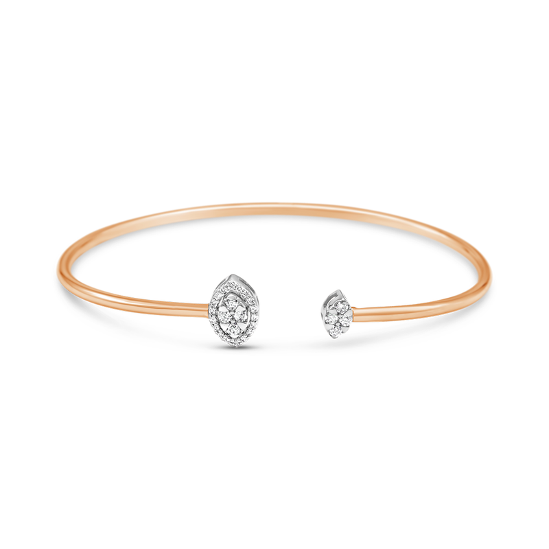 DOUBLE MARQUISE CUFF DIAMOND BRACELET