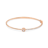 HALF STUNNING ROSE BANGLE DIAMOND BRACELET