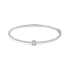 HALF STUNNING ROSE BANGLE DIAMOND BRACELET