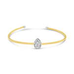 CLASSIC PEAR CUFF DIAMOND BRACELET