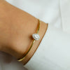 CLASSIC PEAR CUFF DIAMOND BRACELET