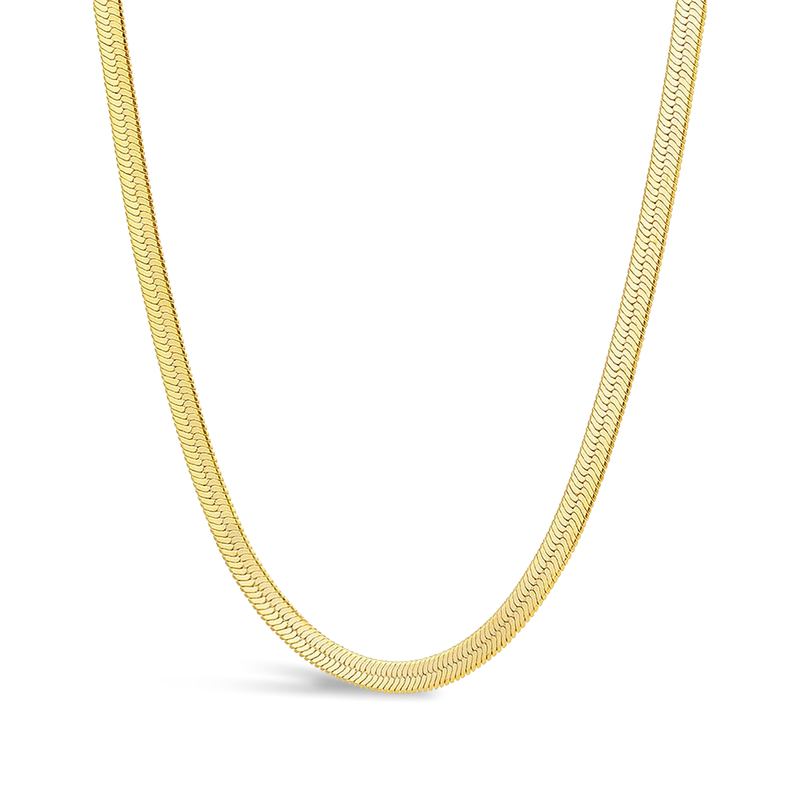 HERRINGBONE FLEX GOLD NECKLACE