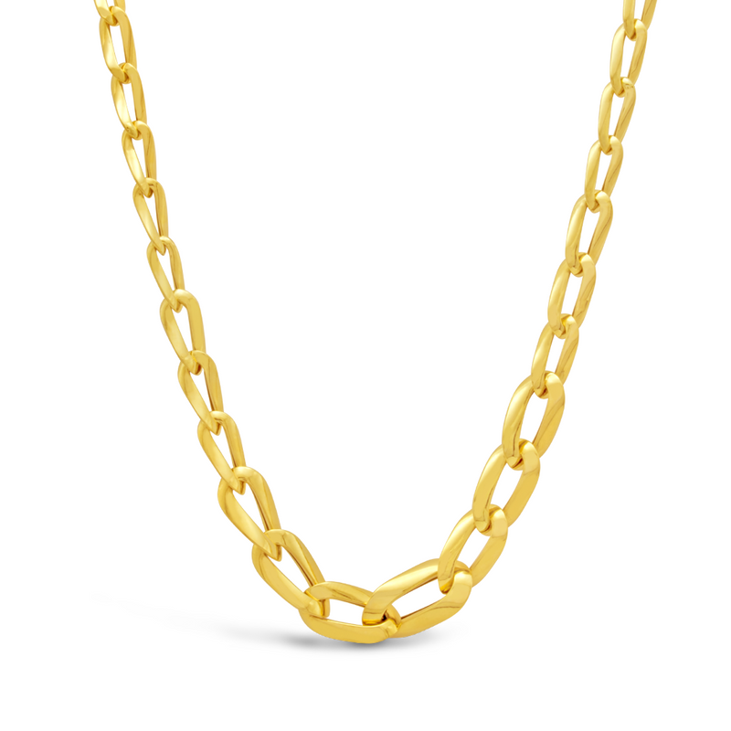 GRADUATED GOURMET LINKS GOLD CHAIN