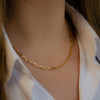 LARGE PAPERCLIP GOLD CHAIN