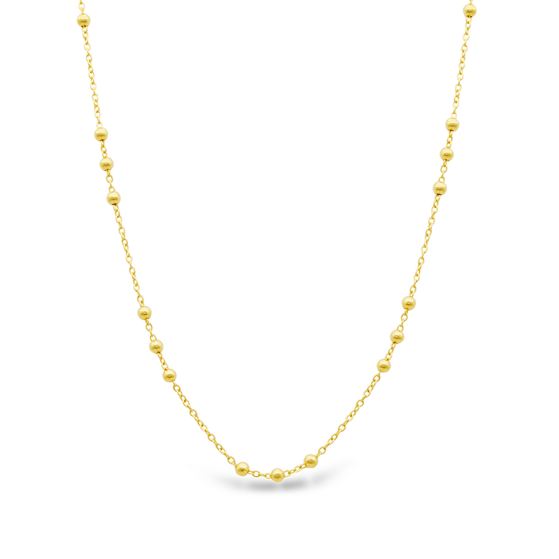 TRIO BEADED GOLD CHAIN