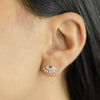 SUN RAYS STUD DIAMOND EARRING