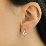 ROSE STAR CUFF & STUD DIAMOND EARRING