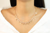 LUXE ROSE DIAMOND DROP NECKLACE