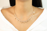 LUXE ROSE DIAMOND DROP NECKLACE