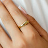 HUGE TWISTED GOLD RING