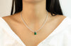 LUXE RADIANCE EMERALD DIAMOND NECKLACE