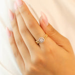 BRAIDED BAND DIAMOND RING