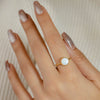 OPAL ROUND STONE GOLD RING