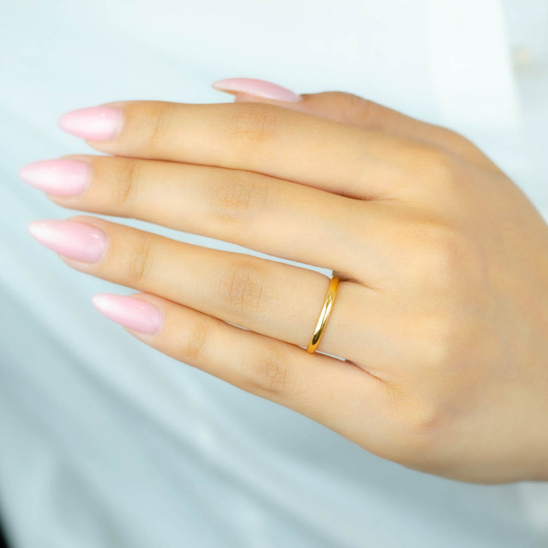 CLASSIC PLAIN BAND GOLD RING