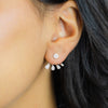 PEAR EAR JACKET DIAMOND EARRING