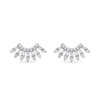 SUN RAYS STUD DIAMOND EARRING