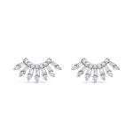 SUN RAYS STUD DIAMOND EARRING