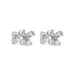 SHINNY BUTTERFLY STUD DIAMOND EARRING