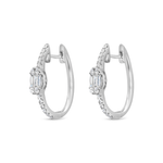 STUNNING HOOP DIAMOND EARRING