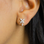 SPARKLING STAR STUD DIAMOND EARRING