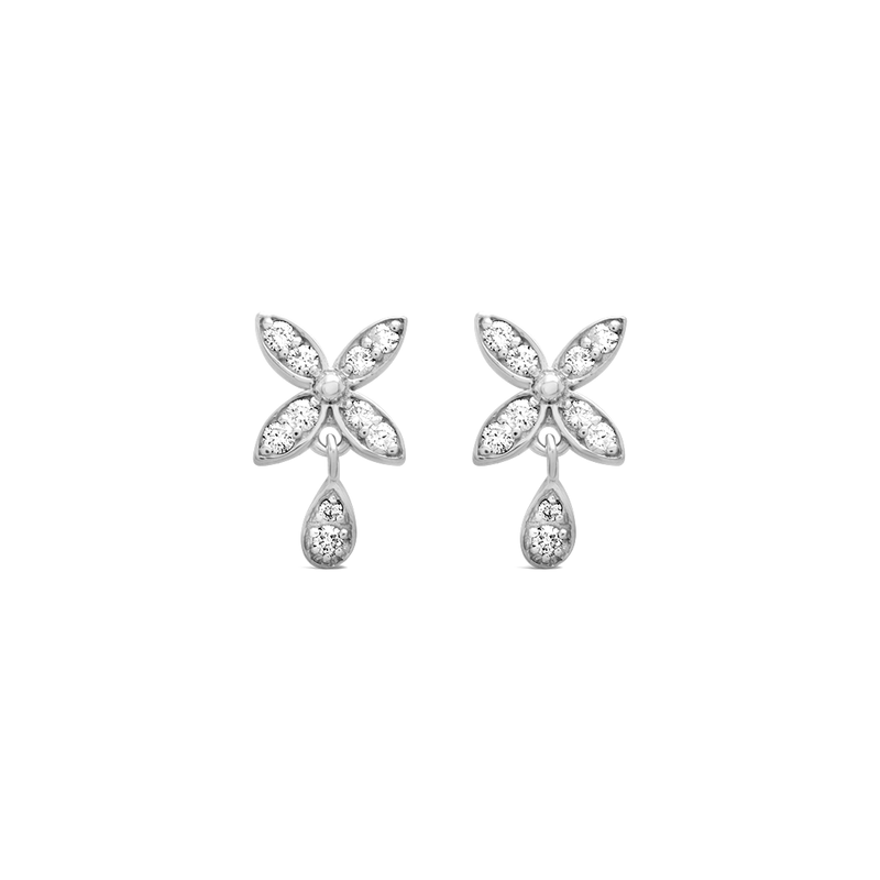 SPARKLING STAR STUD DIAMOND EARRING