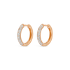 RADIANT HOOP DIAMOND EARRING