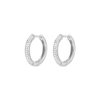 RADIANT HOOP DIAMOND EARRING