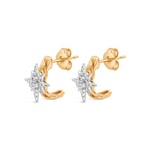 HALF GOURMET NORTH STAR STUD DIAMOND EARRING