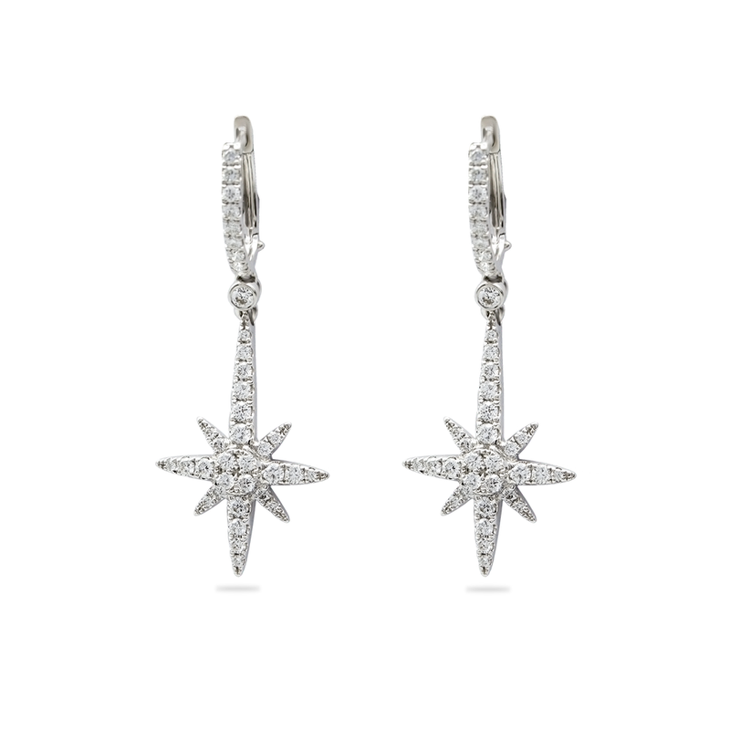 NORTH STAR ENGLISH LOCK DIAMOND EARRING