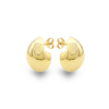 HUGE DROP STUD GOLD EARRING