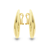 PUFFY BAR CLIP-ON GOLD EARRING