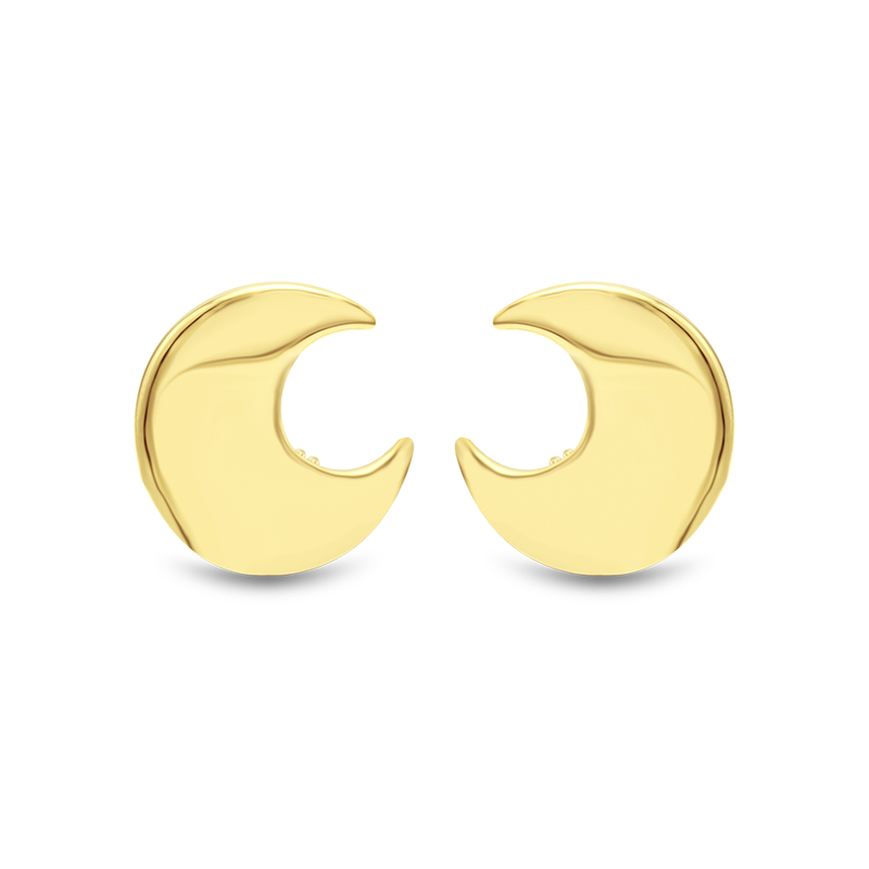 MOON CLIP-ON GOLD EARRING