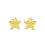 SMILE STAR CLIP-ON GOLD EARRING