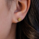 LITTLE CIRCLE STUD GOLD EARRING