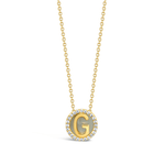 "ALL" CZ LETTERS GOLD NECKLACE