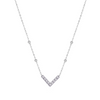 TINY V-SHAPED DIAMOND NECKLACE