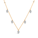 CHARMING DROPPED PEARS DIAMOND NECKLACE