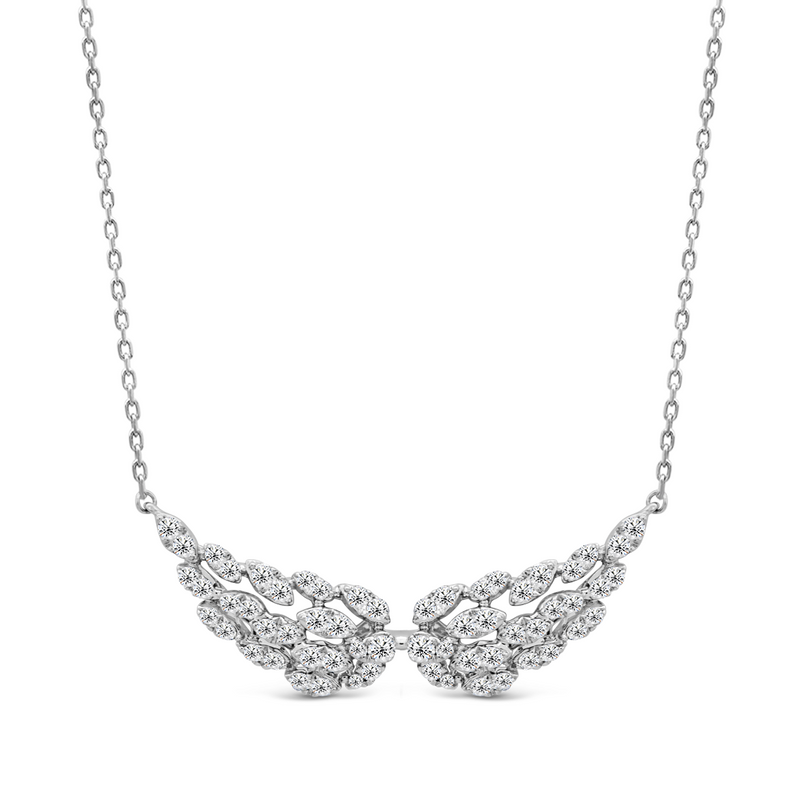 SPARKLING ANGEL WINGS DIAMOND NECKLACE