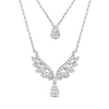 LAYARD PEAR DROP AND WINGS DIAMOND NECKLACE