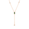 Y-SHAPE OVAL DIAMOND NECKLACE