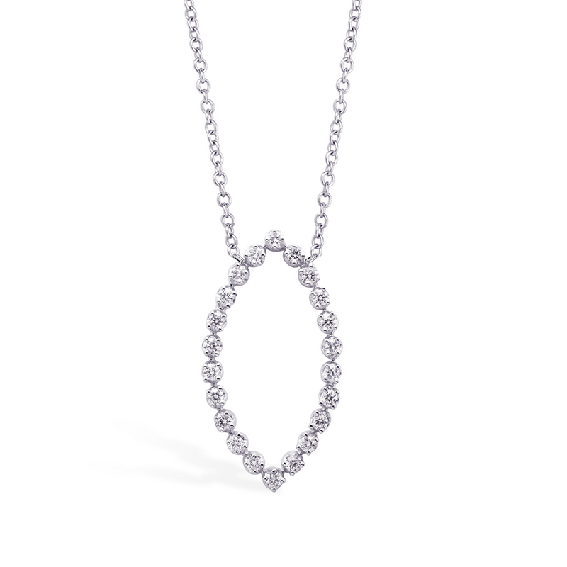 RADIANT OPEN MARQUISE SHAPE DIAMOND NECKLACE