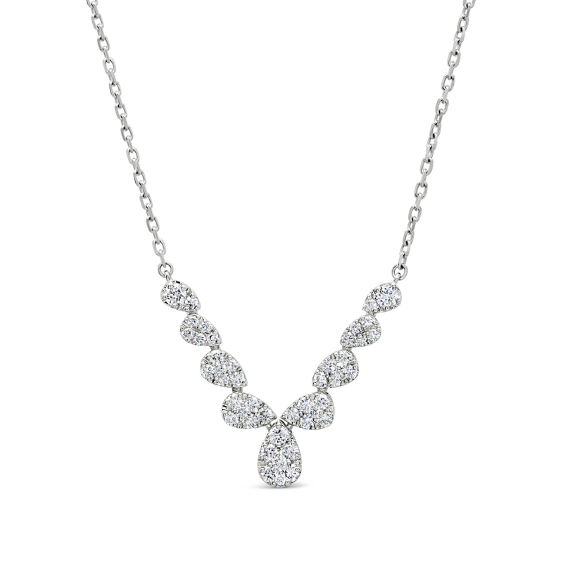 DEGRADE PEAR-SHAPE DIAMOND NECKLACE