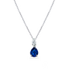 PEAR SHAPE & ROUND DIAMOND NECKLACE