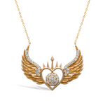 ELEGANT WING DIAMOND NECKLACE