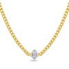 GOURMET WITH MARQUISE HALO DIAMOND NECKLACE