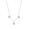 TRIO DROPPED-SHAPE DIAMOND NECKLACE