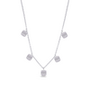 DROPPED SQUARES DIAMOND NECKLACE