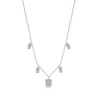 DROPPED BAGUETTE DIAMOND NECKLACE