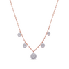 DROPPED ROSE CLUSTERS DIAMOND NECKLACE